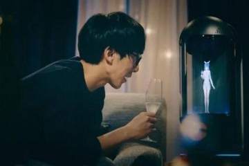 全息投影虛擬老婆床邊純聊天,還會傳Line撒嬌:想你快回家