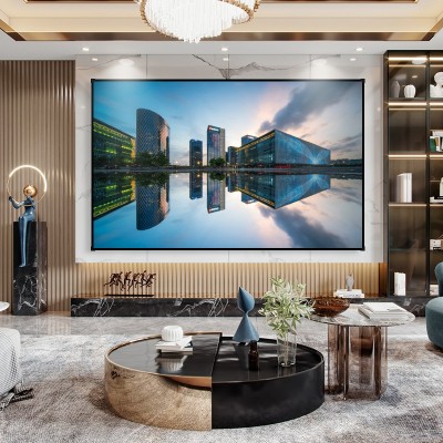 投影儀抗光幕布家用高清投影儀幕布臥室客廳白天直投